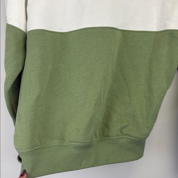 Victoria Secret Pink Sweatshirt Green Oversized XS New with tags! - Picture 6 of 6
